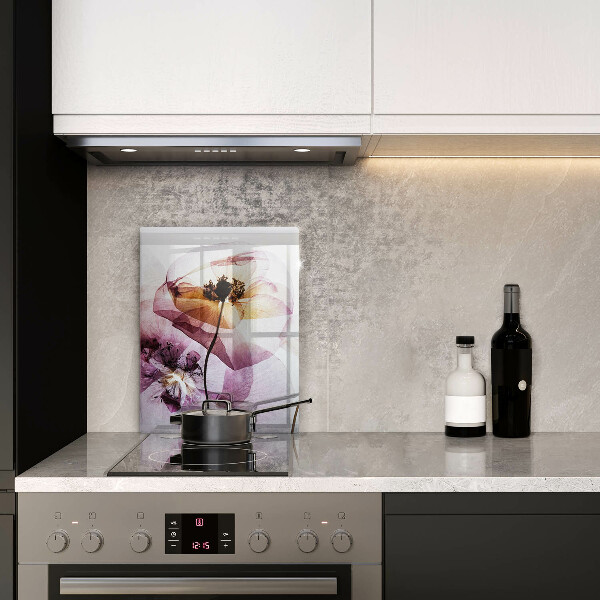 Üveg vágódeszka Finom virágok