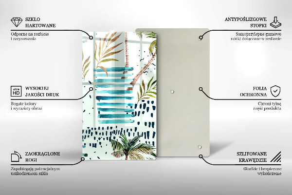 Üveg vágódeszka Ünnepi illusztrációk