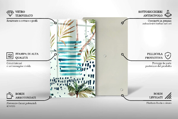 Üveg vágódeszka Ünnepi illusztrációk