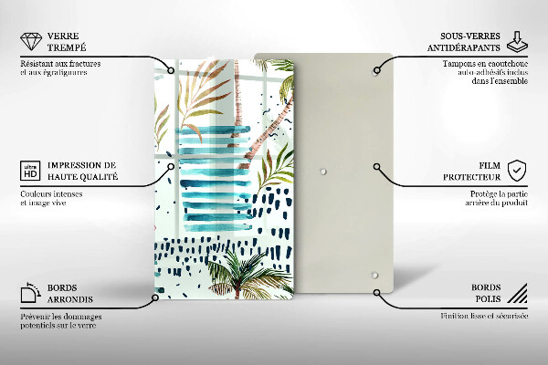 Üveg vágódeszka Ünnepi illusztrációk