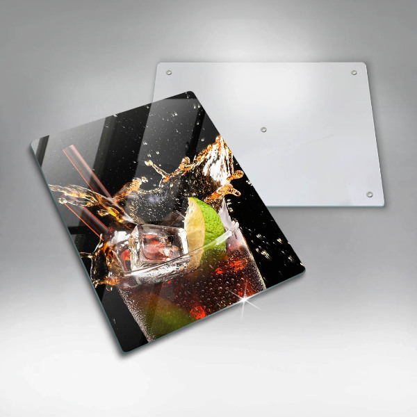 Üveg vágódeszka Igyál jéggel