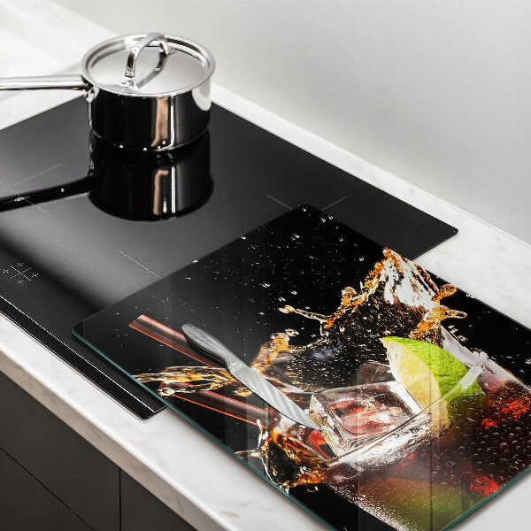 Üveg vágódeszka Igyál jéggel