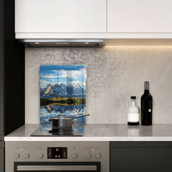 Üveg vágódeszka Hegyi táj