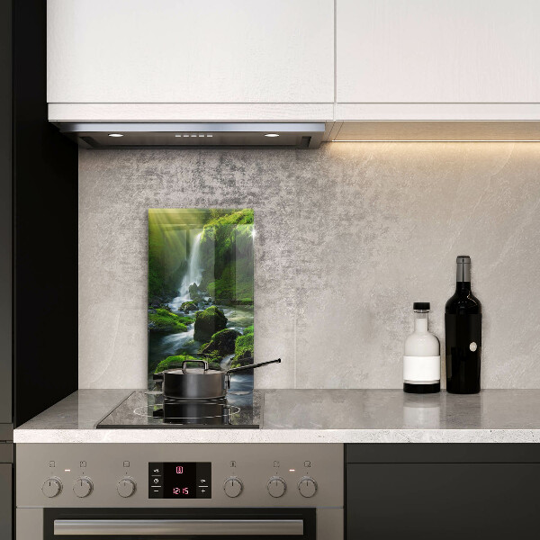 Üveg vágódeszka Vízesés a dzsungelben