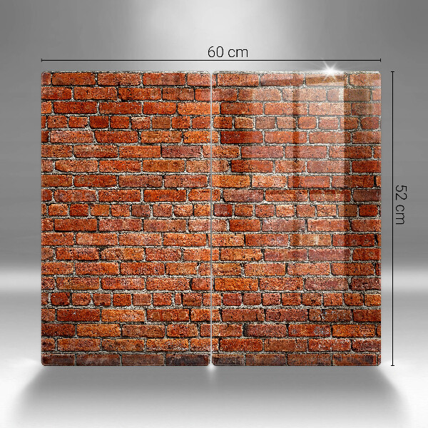 Üveg vágódeszka Téglafal fala