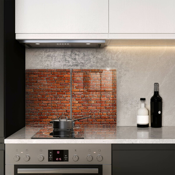 Üveg vágódeszka Téglafal fala