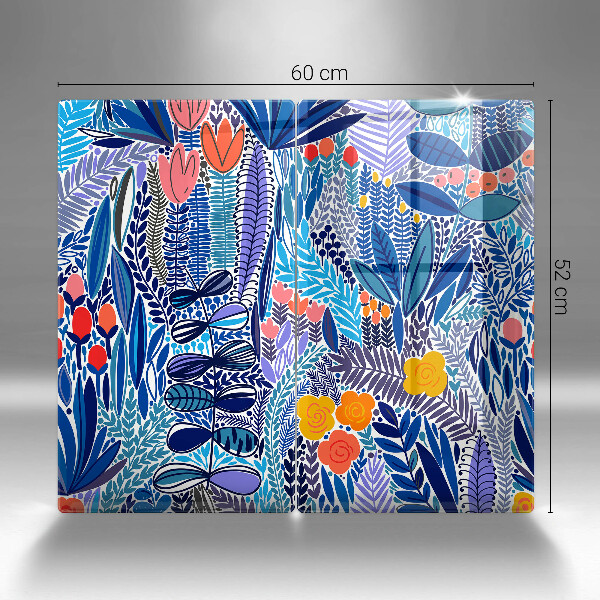 Üveg vágódeszka Festett rét