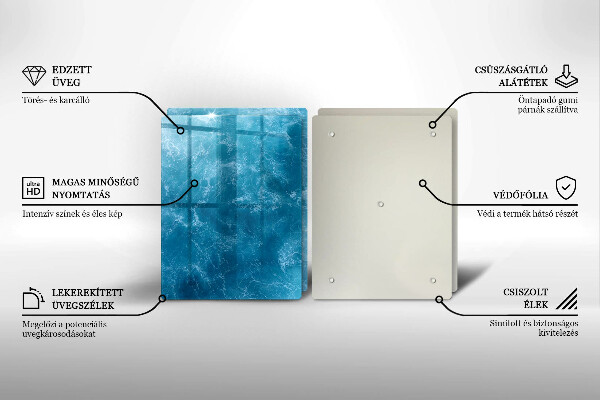 Üveg vágódeszka Nyílt víz