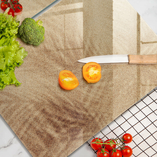 Üveg vágódeszka Tengerparti homokos nyaralás