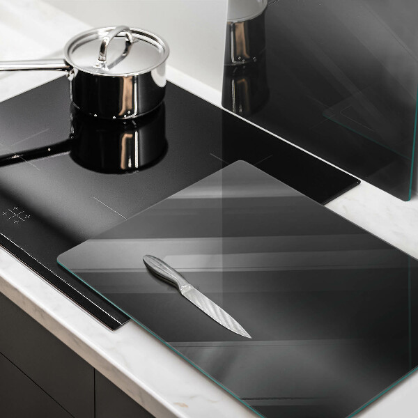 Üveg vágódeszka Szürke színű