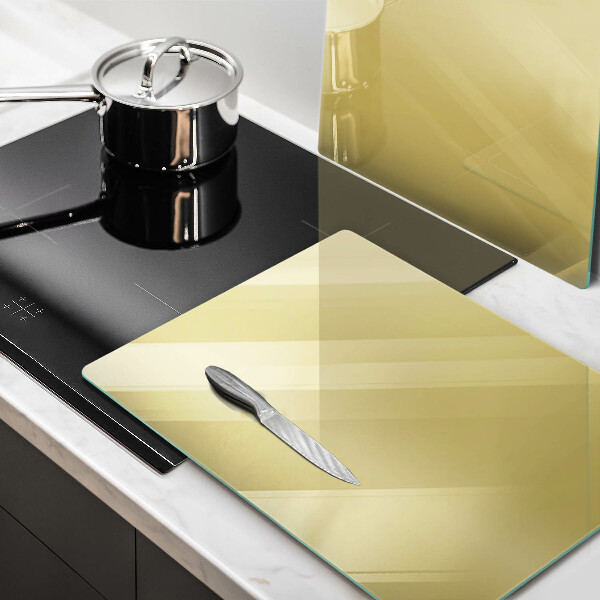 Üveg vágódeszka Sárga