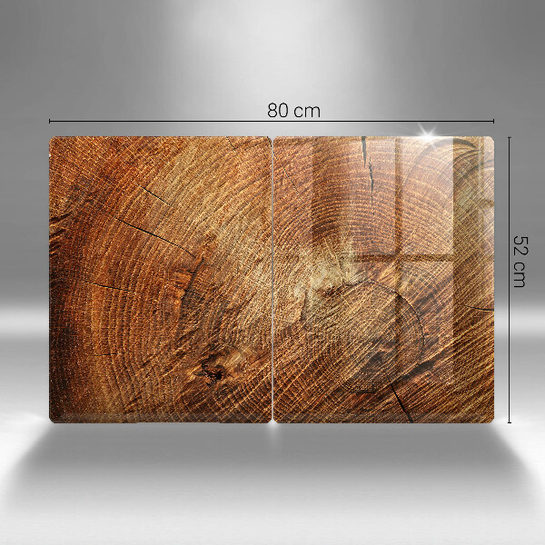 Üveg vágódeszka A fa fa erezete