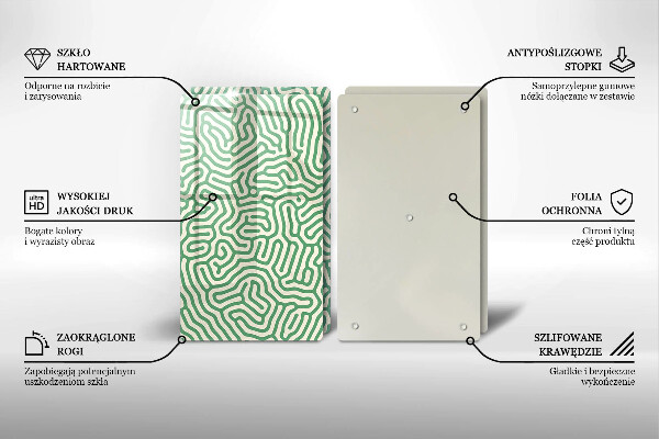 Üveg vágódeszka Absztrakt vonalak