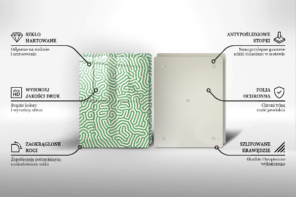 Üveg vágódeszka Absztrakt vonalak