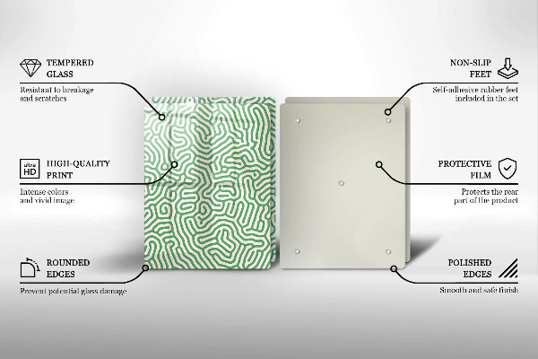 Üveg vágódeszka Absztrakt vonalak