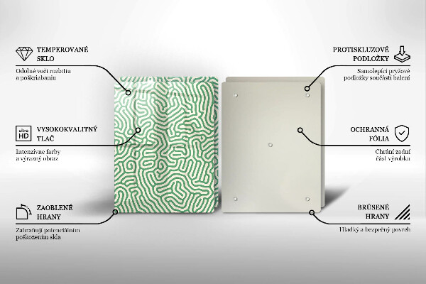 Üveg vágódeszka Absztrakt vonalak