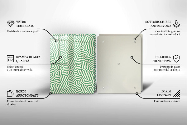 Üveg vágódeszka Absztrakt vonalak