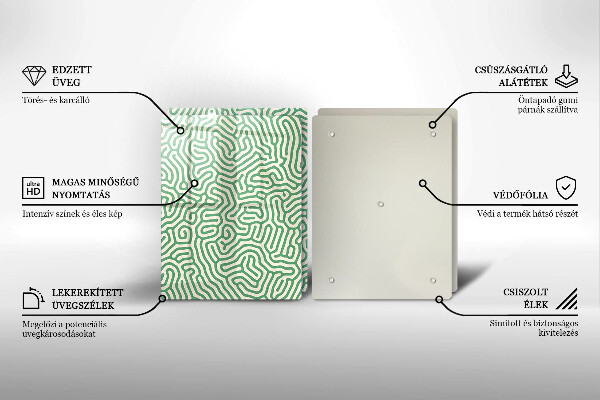 Üveg vágódeszka Absztrakt vonalak