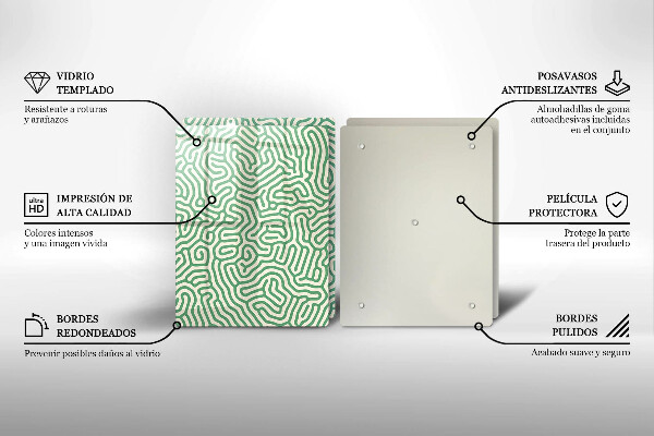 Üveg vágódeszka Absztrakt vonalak