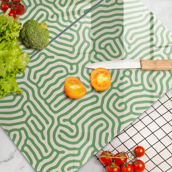 Üveg vágódeszka Absztrakt vonalak