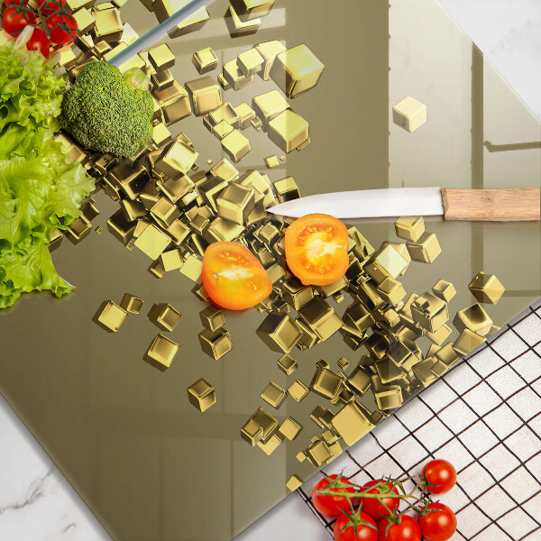 Üveg vágódeszka Absztrakt 3D geometria