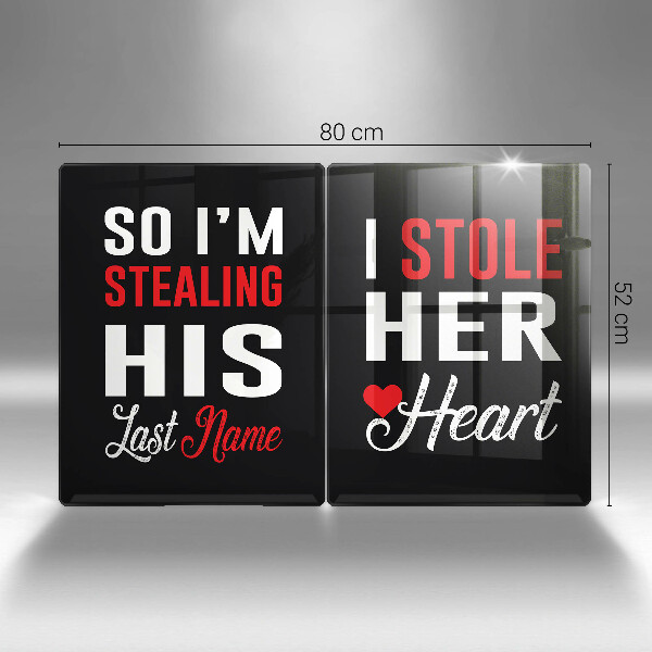 Üveg vágódeszka Felirat mondat minta