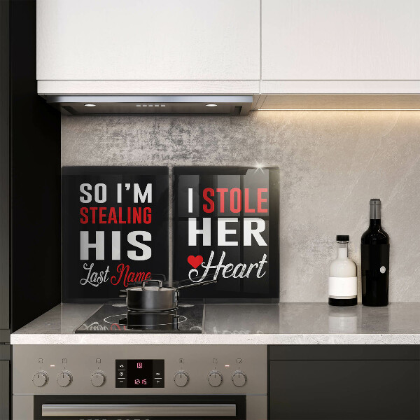 Üveg vágódeszka Felirat mondat minta