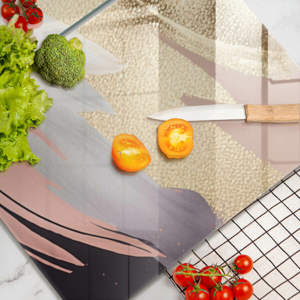 Üveg vágódeszka Pasztell foltok