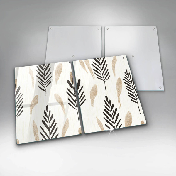 Üveg vágódeszka Boho növények