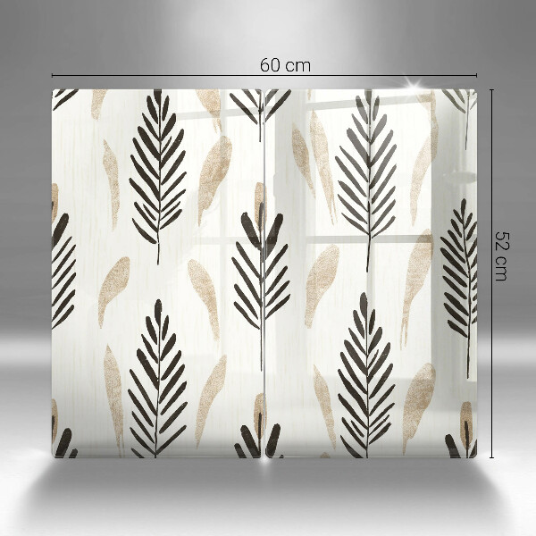 Üveg vágódeszka Boho növények