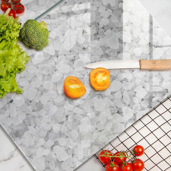 Üveg vágódeszka Só kristályok