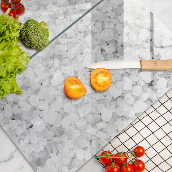 Üveg vágódeszka Só kristályok