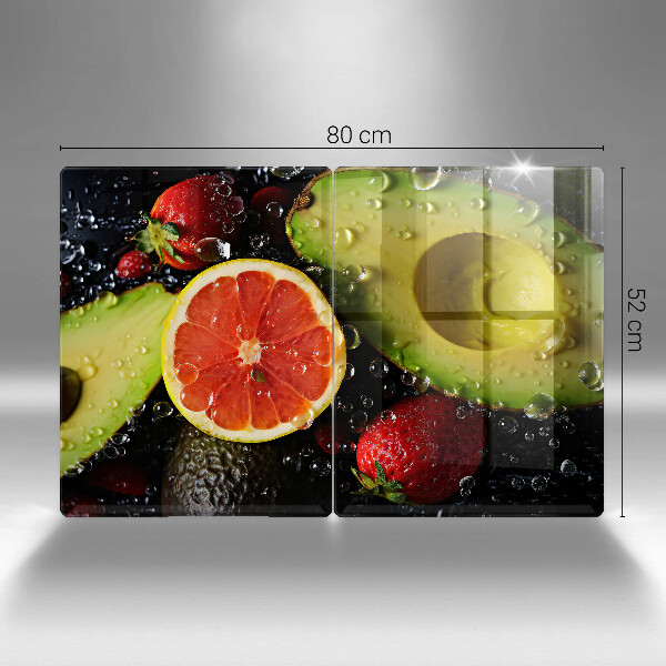 Üveg vágódeszka Gyümölcsök és zöldségek