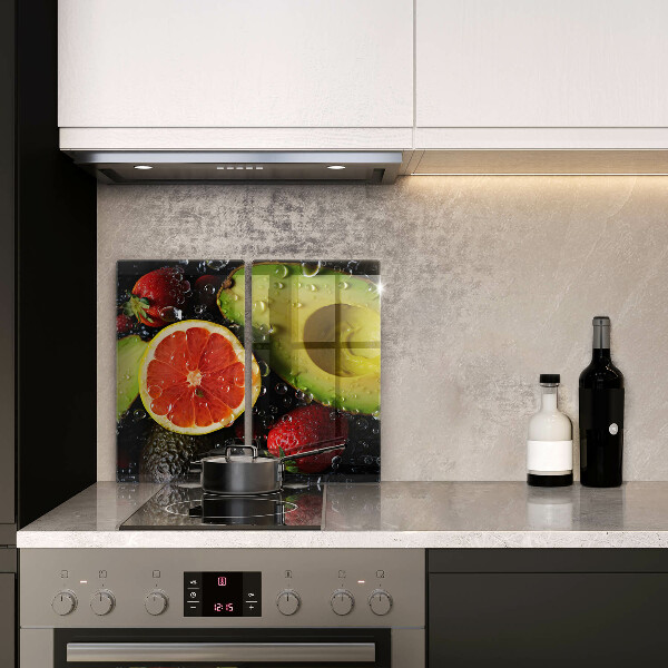 Üveg vágódeszka Gyümölcsök és zöldségek