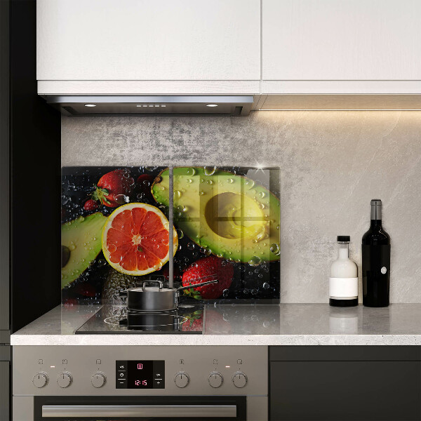 Üveg vágódeszka Gyümölcsök és zöldségek