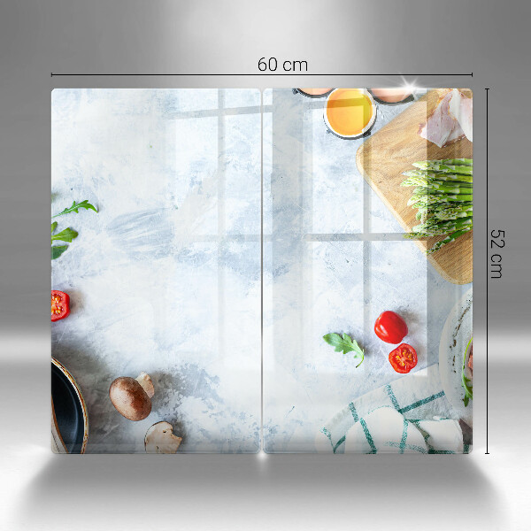 Üveg vágódeszka Hozzávalók a konyhában