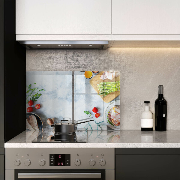 Üveg vágódeszka Hozzávalók a konyhában