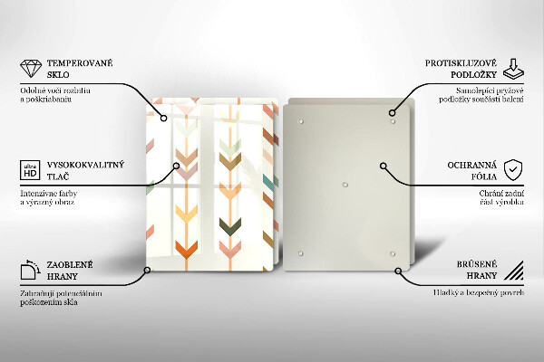 Üveg vágódeszka Geometriai elemek