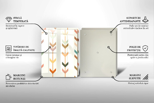 Üveg vágódeszka Geometriai elemek