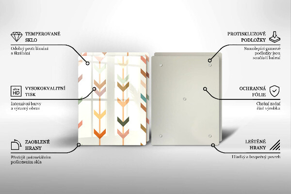 Üveg vágódeszka Geometriai elemek