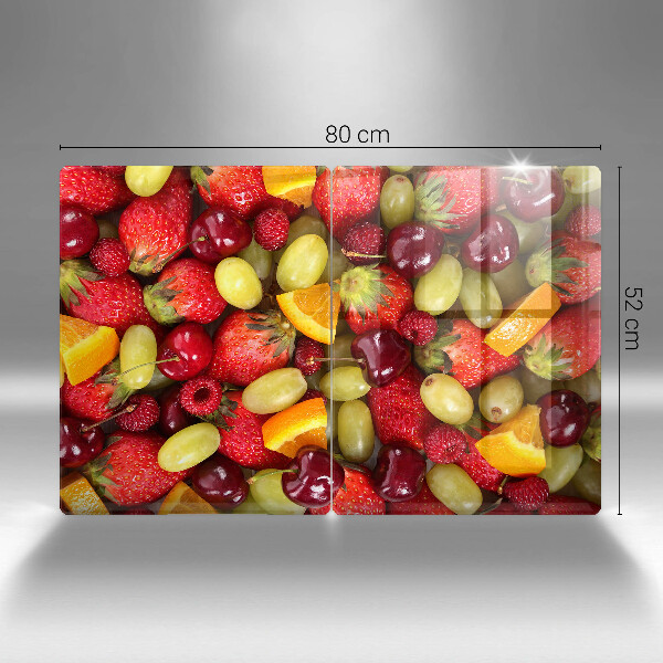 Üveg vágódeszka Nyári gyümölcsök