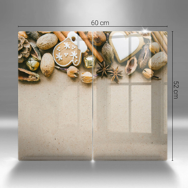 Üveg vágódeszka karácsonyi díszek