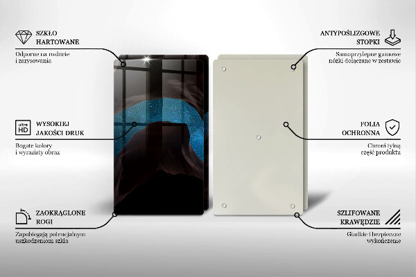 Üveg vágódeszka Csillagos égbolt