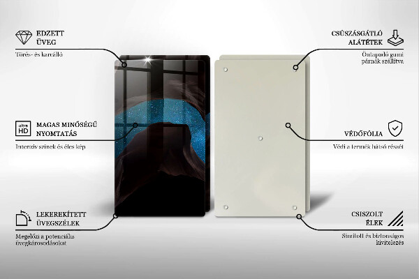 Üveg vágódeszka Csillagos égbolt