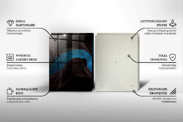 Üveg vágódeszka Csillagos égbolt