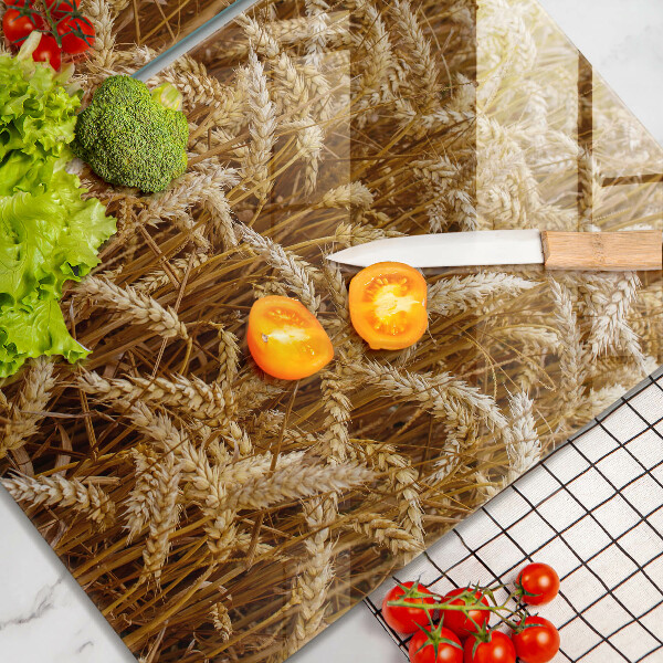 Üveg vágódeszka Gabona mező