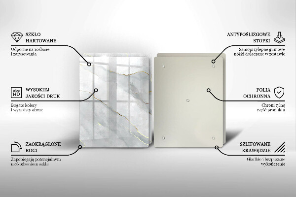 Üveg vágódeszka Kő textúra