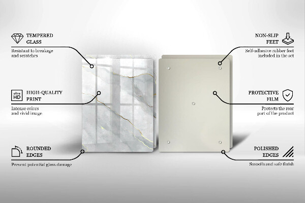 Üveg vágódeszka Kő textúra