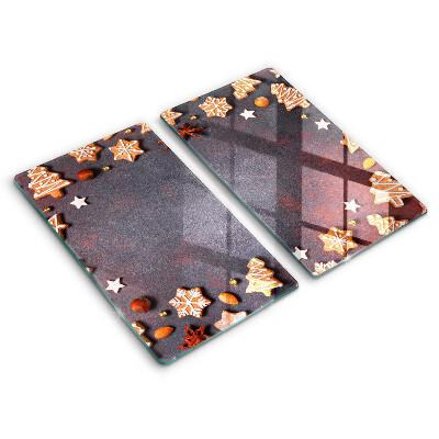 Üveg vágódeszka Mézeskalács karácsony