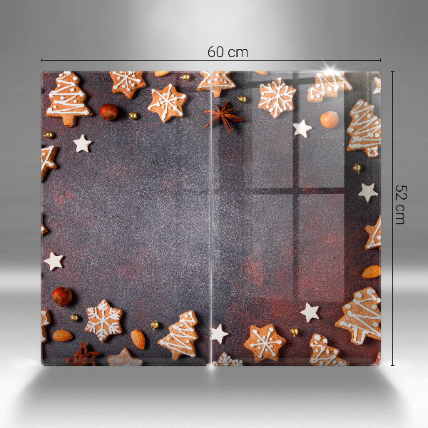 Üveg vágódeszka Mézeskalács karácsony